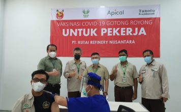 Apical Group Gelar Vaksinasi Gotong Royong di Wilayah Operasi Balikpapan