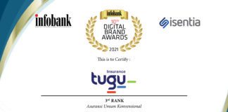 Tugu Insurance Sabet Penghargaan Infobank Digital Brand Award