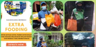 Kageogama Bagikan Extra Fooding untuk Warga Terdampak Covid