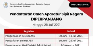 Pendaftaran Seleksi CASN Kementerian PANRB Diperpanjang Hingga 26 Juli 2021