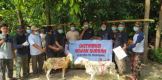 Maknai Iduladha dengan Berbagi, Lazismu Masaran Tebar Hewan Kurban ke Kecamatan Tangen