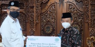 Berbagi Kebahagian di Bulan Suci, BSB Serahkan Hewan Qurban ke Muhammadiyah