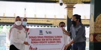 Tim Cong BPBD Sleman Terima Bantuan dari IKM Sleman