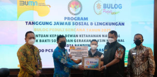 Sukseskan Gerakan Vaksinasi Covid-19, BULOG Peduli Gelontorkan 5 Ton Beras Fortivit