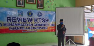 Revisi KTSP SD Muhammadiyah Girikerto Turi Dihadiri Dikdasmen PCM Sleman