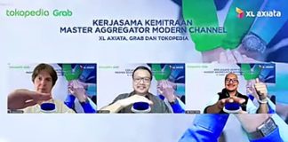 Tingkatkan Kualitas Layanan dan Pacu Penjualan, XL Axiata Jalin Kemitraan Strategis dengan Grab dan Tokopedia