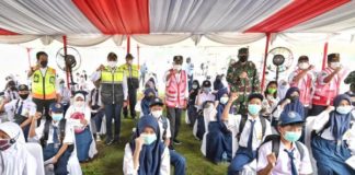 Kemenhub Berkolaborasi Dengan TNI AU Gelar Vaksinasi di Sekolah-Sekolah Transportasi