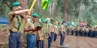 Kepanduan Hizbul Wathan SMP Muhammadiyah 11 Kedawung Adakan Kenaikan Tingkat