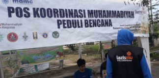 Respon Banjir Kalteng, Muhammadiyah Pulang Pisau buka Poskor peduli bencana