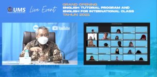 LBIPU UMS Gelar Grand Opening ETP dan EIC 2021, Rektor UMS: Bahasa Inggris Itu Penting!