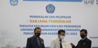 326 Calon Wisudawan Ikuti Pembekalan dan Pelepasan Sarjana Pendidikan FKIP UMS Periode I