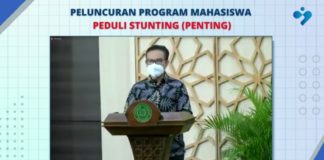 Kemenko PMK, BKKBN, dan Universitas Muhammadiyah Yogyakarta Luncurkan Program Mahasiswa Peduli Stunting