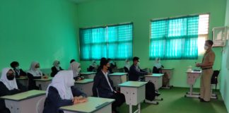 Simulasi PTM Terbatas di SMA Muhammadiyah 1 Surakarta