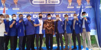 Pembangunan Kantor Baru DPD PAN Sleman Dimulai Mumtaz Rais Bersama Jjaran PAN Sleman dalam Seremonial Pelletekan Batu Pertama Gedung PAN Sleman