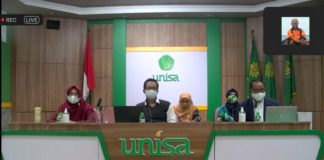 Perpustakaan Unisa Bedah Buku ‘Pilkada di Tengah Dua Bencana’