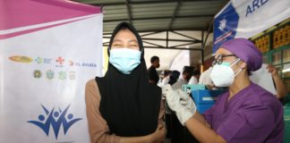 Sentra Vaksinasi Indonesia Bangkit XL Axiata di Medan Sudah Suntik Vaksin Covid-19 ke 12.050 Warga