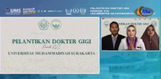 Mantap! 5 dari 15 Sumpahwan Dokter Gigi UMS Raih IP 4.0