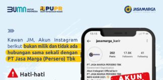 Waspada dan Hati-Hati Terhadap Penipuan Berkedok Rekrutmen Yang Mengatasnamakan PT Jasa Marga (Persero) Tbk