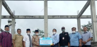 PT PJB UBJOM Pulang Pisau bantu pembangunan Masjid KH Ahmad Dahlan Pulang Pisau