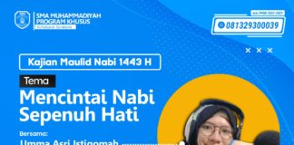 Tanamkan Karakter Cinta Sunnah, SMA Muhammadiyah PK Gelar Kajian Maulid Nabi