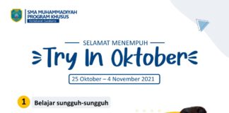 Ukur Daya Serap Materi, SMA Muhammadiyah PK Gelar Try- In