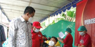 Wabup Sleman Tinjau Vaksinasi Massal di Turi