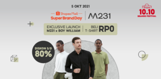 Koleksi M231 X Boy William Hadir di Shopee 10.10 Brands Festival