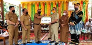 Desa Pulau Gadang Juara Pertama Lomba Bulan Bakti Gotong Royong tingkat Provinsi Riau