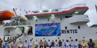 Dorong Pertumbuhan Ekonomi Masyarakat Gorontalo-Ternate, Kemenhub Launching Kapal Perintis KM Sabuk Nusantara 76