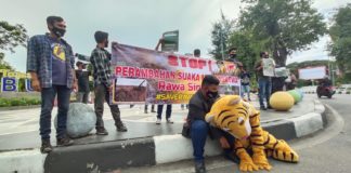 Kelompok Pemuda Lakukan Aksi Damai Untuk Perlindungan Suaka Margasatwa Rawa Singkil