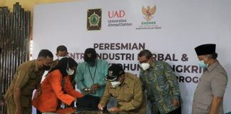 UAD Resmikan Sentra Industri Herbal dan Pompa Hidram di Kulonprogo