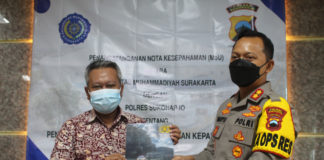 UMS Lakukan MoU dengan POLRES Sukoharjo, Sekaligus Rilis Hasil Survei Tingkat Kepuasan Masyarakat Sukoharjo