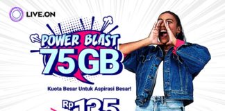 Penuhi Kebutuhan Internet Anak Muda, Live.On Luncurkan Paket “Power Blast 75GB”