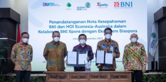 Perkuat Ekosistem Diaspora, BNI Xpora Jalin Kerja Sama dengan House of Indonesia Econesia