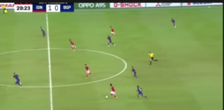 Indonesia Sementara Bermain Imbang Atas Singapura Indonesia Sementara Bermain Imbang Atas Singapura