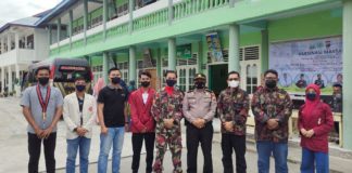 Pemuda Muhammadiyah Kerjasama dengan Polsek Tebing Tinggi Gelar Vaksinasi Massal bagi Warga Kepulauan Meranti