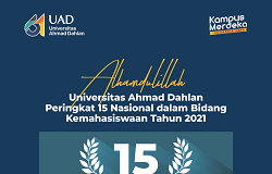 UAD Tempati Peringkat 15 Simkatmawa 2021