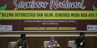 Hizbul Wathan Penuntun Moh. Djazman Universitas Muhammadiyah Surakarta Gelar Seminar Nasional “Dilema Deforestasi dan Iklim, Generasi Muda Bisa Apa?”