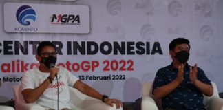 Sandiaga Uno dan Hadi Tjahjanto Resmikan Penggunaan Media Center MotoGP 2022
