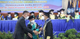Direktur Polines Dikukuhkan Jadi Guru Besar Ilmu Thermodinamika