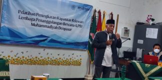 MDMC Denpasar Persiapkan Relawan Tangguh Hadapi Bencana, Gelar Pelatihan selama 3 Hari.