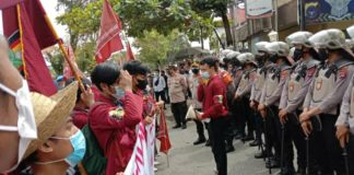 Aksi solidaritas Wadas, IMM Kalsel tuntut Polri berbenah