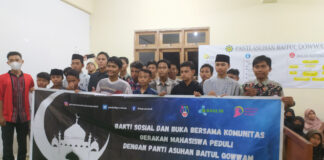 Gerakan Mahasiswa Peduli Gelar Baksos di Panti Asuhan Baitul Qowwam