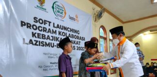 Baznas dan Lazismu Softa Launching Program Kolaborasi Kebajikan Zakat untuk Jawab Permasalahan Kemiskinan