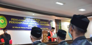 34 Orang Advokat Peradi Banda Aceh Dikukuhkan