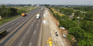 Jasa Marga Gelar Konstruksi Pelebaran Jalan Tol Jakarta-Cikampek di Km 62 hinggga Km 50 dari 3 Lajur Menjadi 4 Lajur
