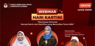 KPUD Sleman Gelar Webinar Perempuan Sembada Menuju Pemilu dan Pemilihan Berkualitas 2024