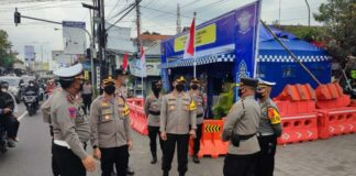 Kapolres Sleman Cek Pos Pengamanan Lebaran Pastikan Kesiapan Operasi Ketupat 2022