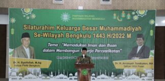 Hadiri Halal Bihalal, Gubernur Bengkulu Sampaikan Terimakasih kepada Muhammadiyah