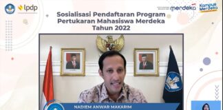 Menteri Nadiem Ajak Mahasiswa Mengikuti Program Pertukaran Mahasiswa Merdeka